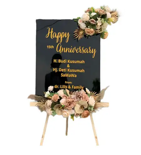 Papan Bunga Akrilik Dander